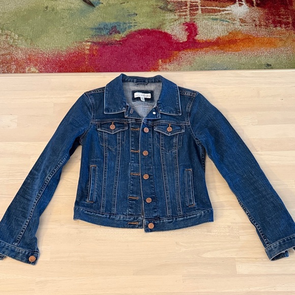 Loft XXSP Fitted Denim Jacket with Copper Buttons, excellent condition - Picture 2 of 10